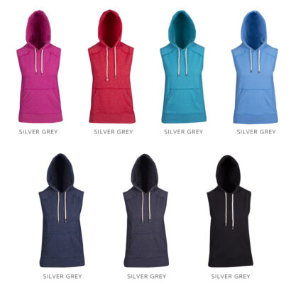 Sleeveless Heather Hoodie for Ladies
