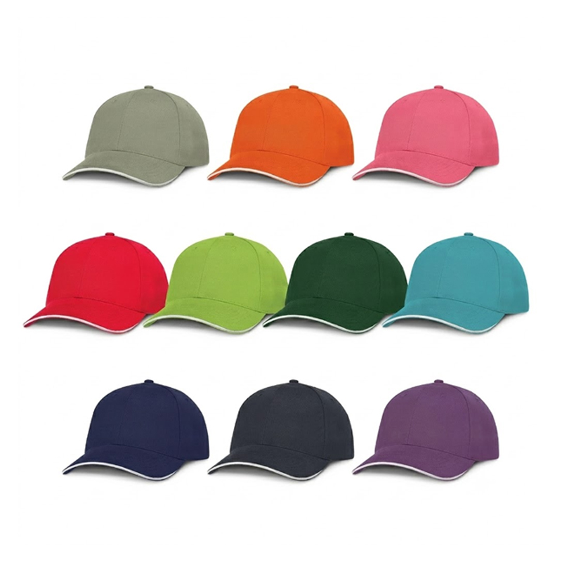 Cotton White Trim Caps