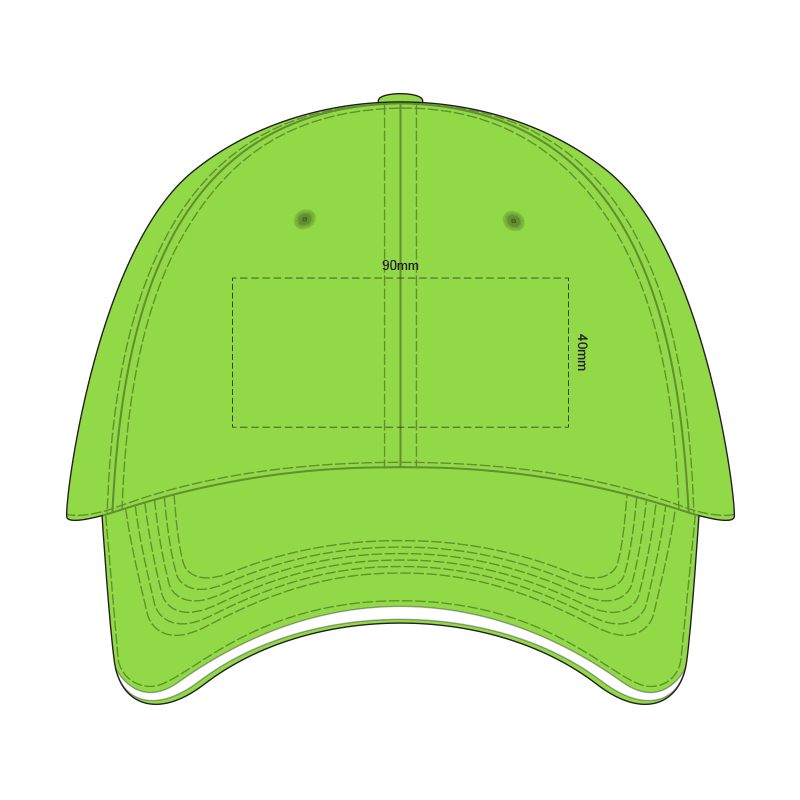 Cotton White Trim Caps - Image 2
