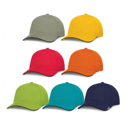 Cotton Black Trim Caps