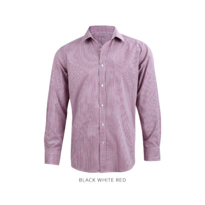 Men's Mini Gingham Long Sleeve Shirt