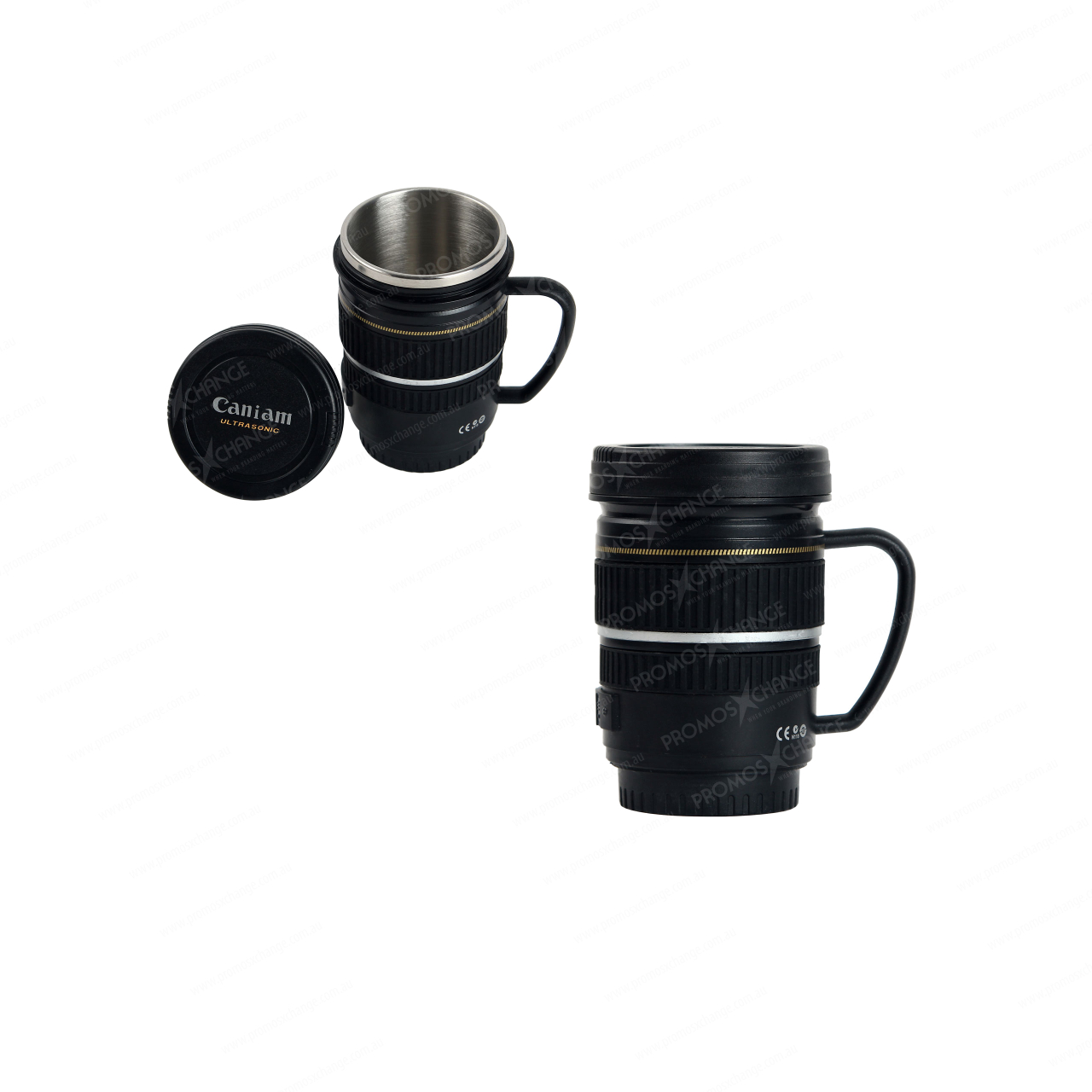 Handled Camera Lens Mug