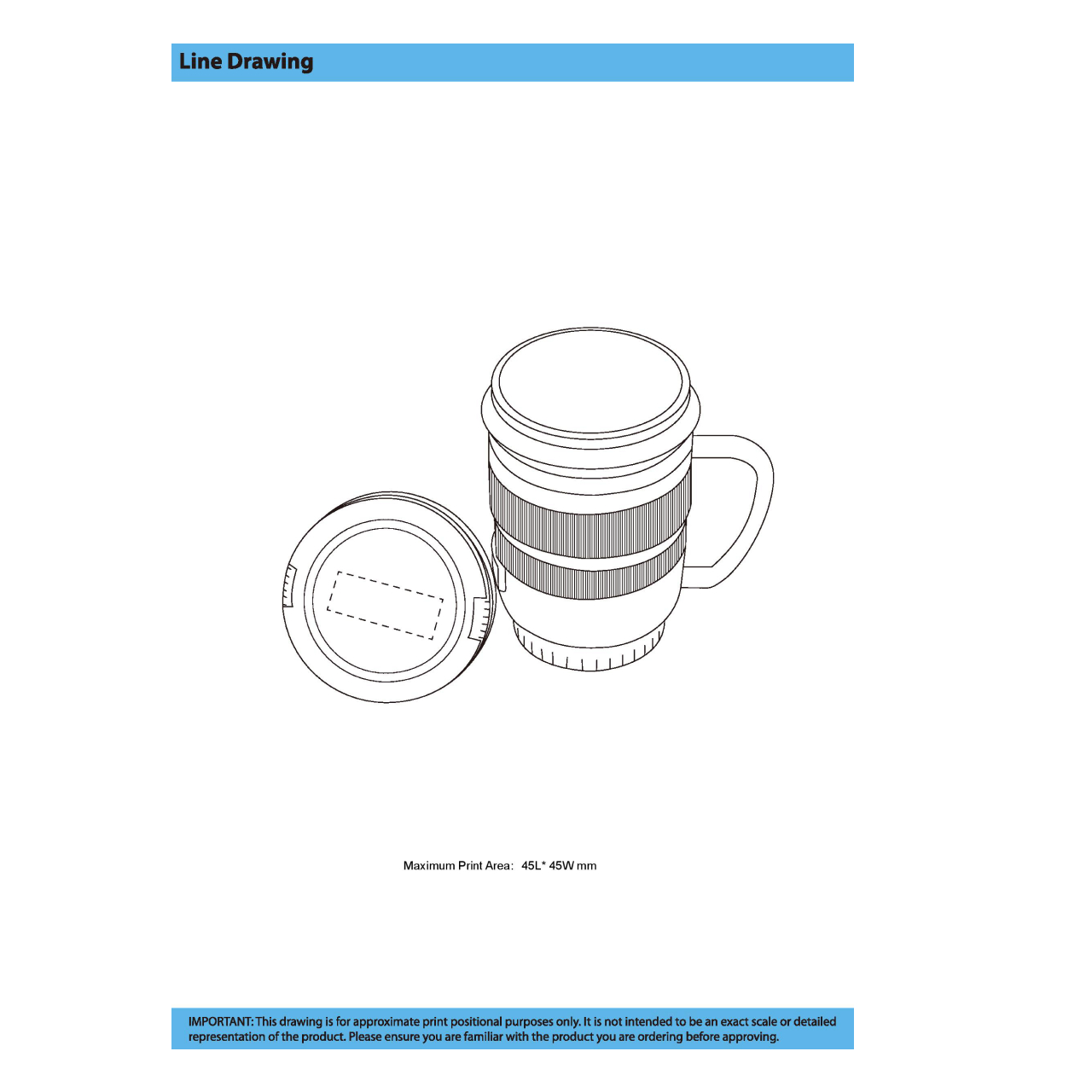 Handled Camera Lens Mug - Image 2