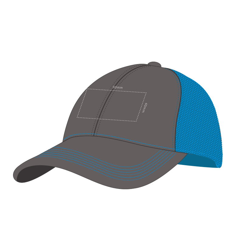 Charcoal Contrast Mesh Cap - Image 2