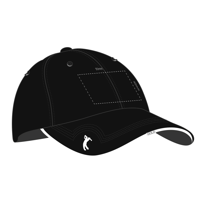 6 Panel Cap with Peak Embroidery - Image 2