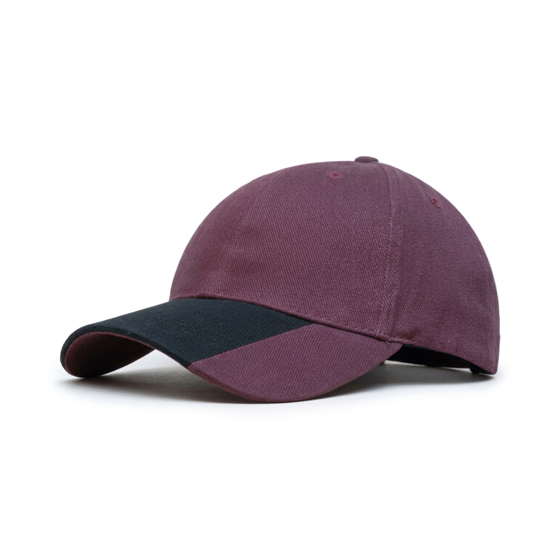 Brushed Cotton Indent Peak Cap