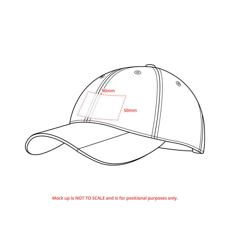 Brushed Cotton Indent Peak Cap - Image 2