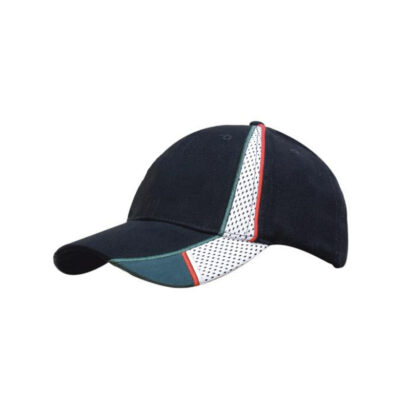 6 Panel Cap with Peak and Crown Mesh Inserts