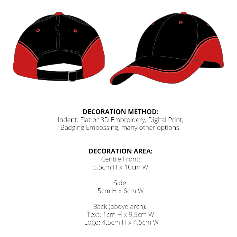 Heavy Cotton Air Mesh 6-Panel Caps - Image 2