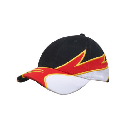 Brushed Cotton 6-Panel Caps with Embroidered Inserts