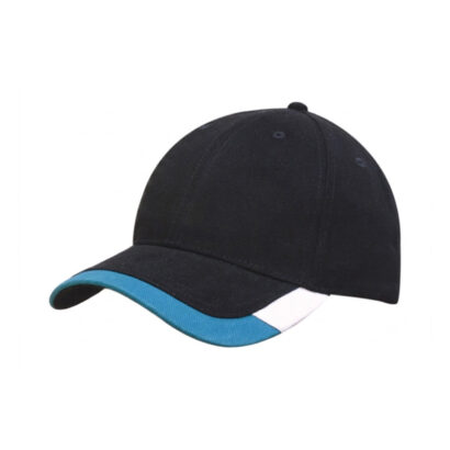 Brushed Cotton 6-Panel Caps with Two Tone Brim