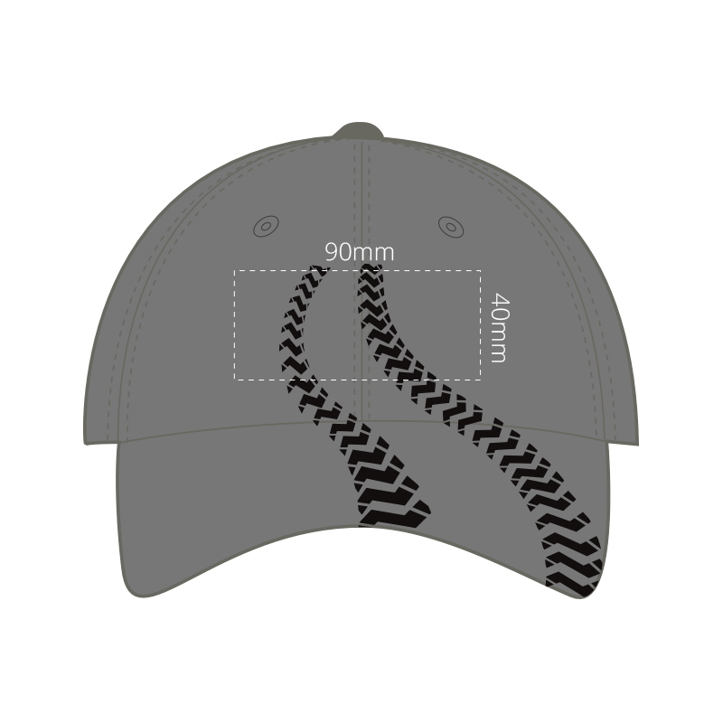 Heavy Cotton 6-Panel Caps with Trail Line Embroidery - Image 2