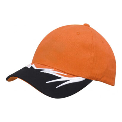 Brushed Cotton Embroidered Brim Caps