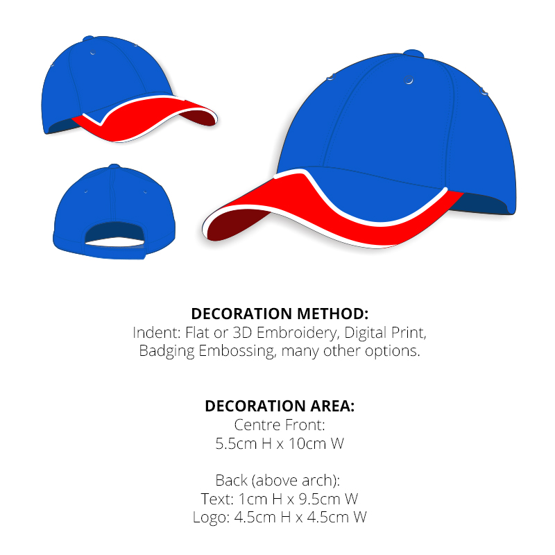 Brushed Cotton with Peak Accents Caps - Image 2