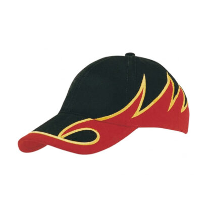 Heavy Cotton Caps with Curved Line Embroidery