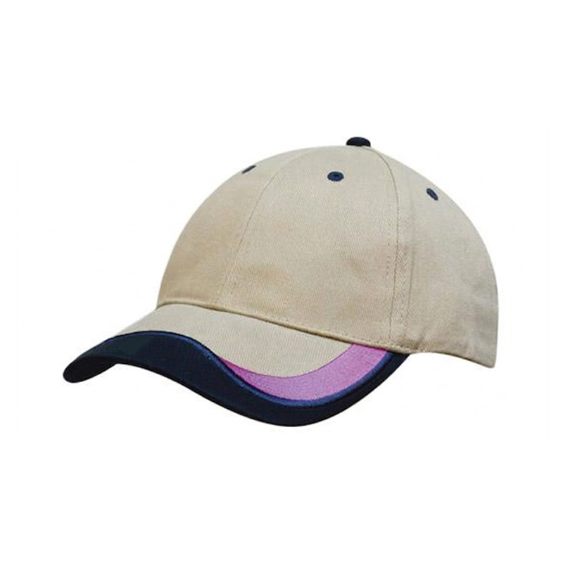 6 Panel Cap with Peak Indent & Embroidery