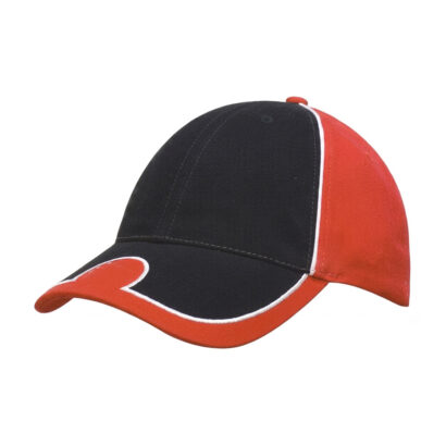 6 Panel Cap with Peak Indent & Piping