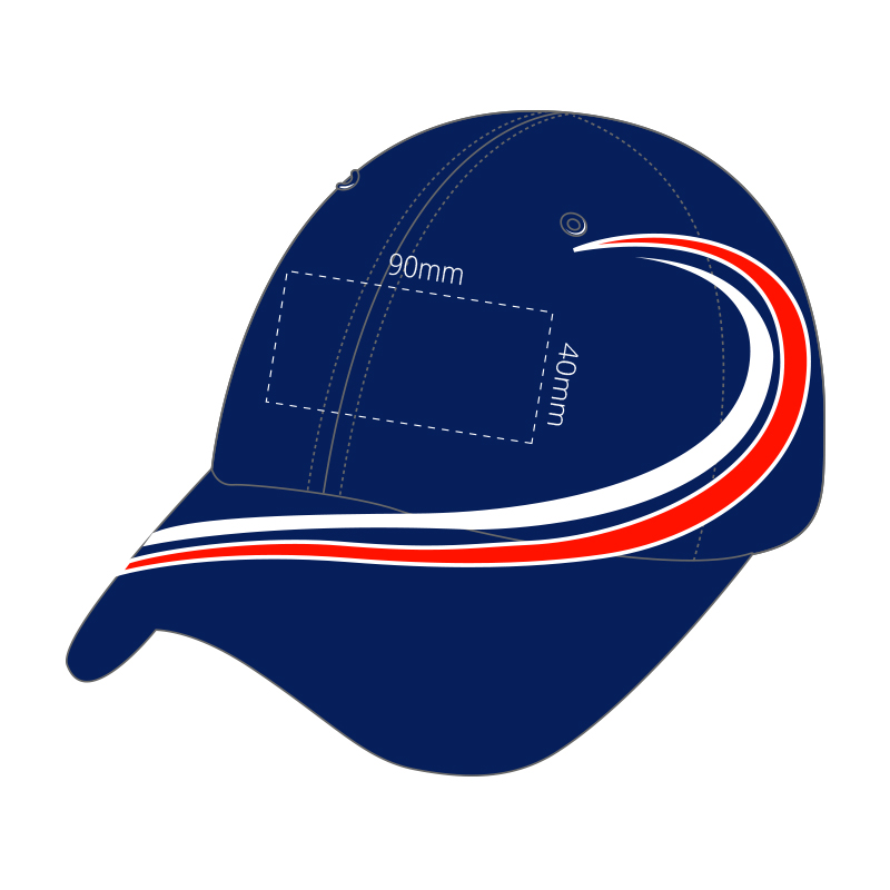 Heavy Cotton Curved Stitch Embroidery Caps - Image 2
