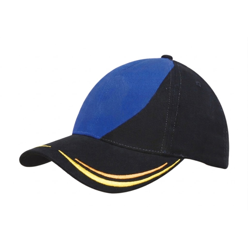 Brushed Cotton Stripe 6-Panel Cap