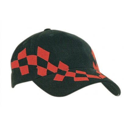 Brushed Cotton V-Checked Embroidery Caps