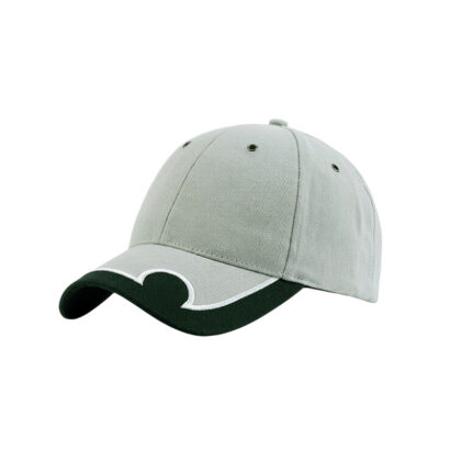 Brushed Heavy 6-Panel Cotton Caps with Trimmed Peak Insert