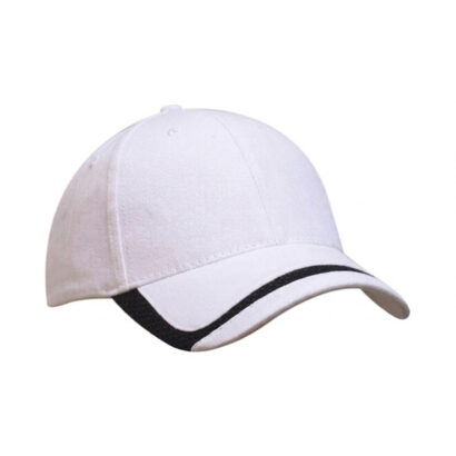 6 Panel Cap with Mesh Peak Indent