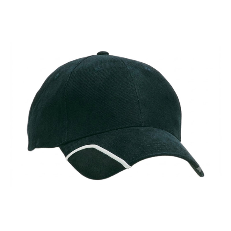 Brushed Cotton with Trimmed Peak Accent Caps