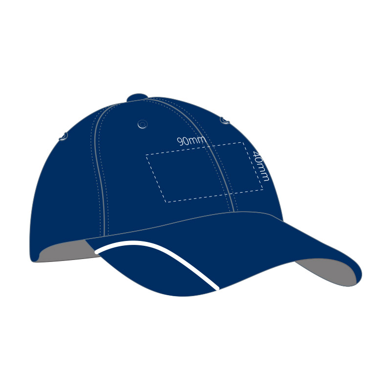 Brushed Cotton with Trimmed Peak Accent Caps - Image 2