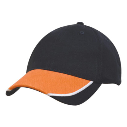 6 Panel Cap with Piped Peak Inserts