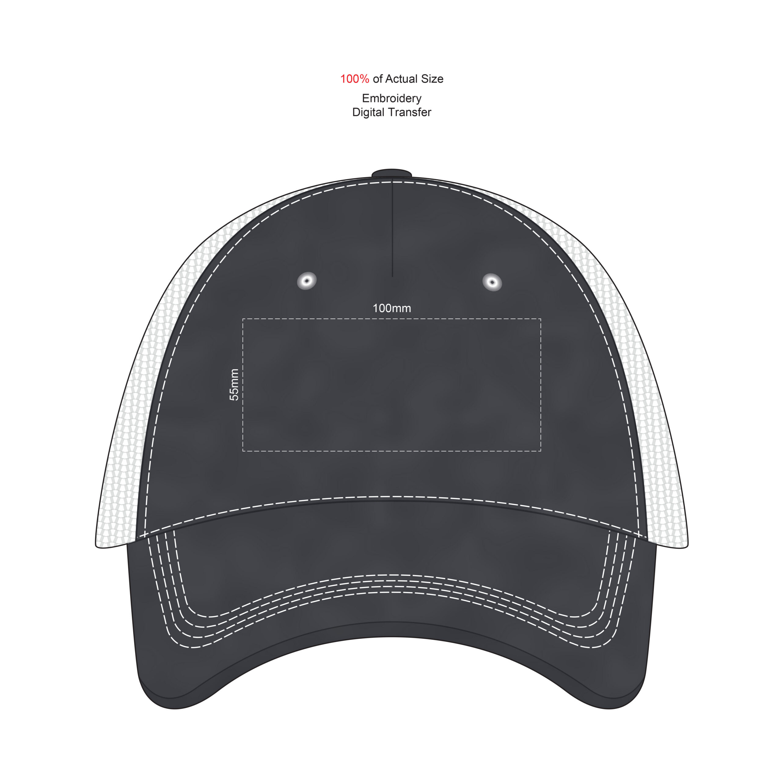 Twill Mesh Back 5-Panel Cap - Image 2