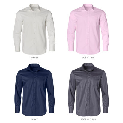 Cotton Rich Taped Seam Long Sleeve Shirt - Men