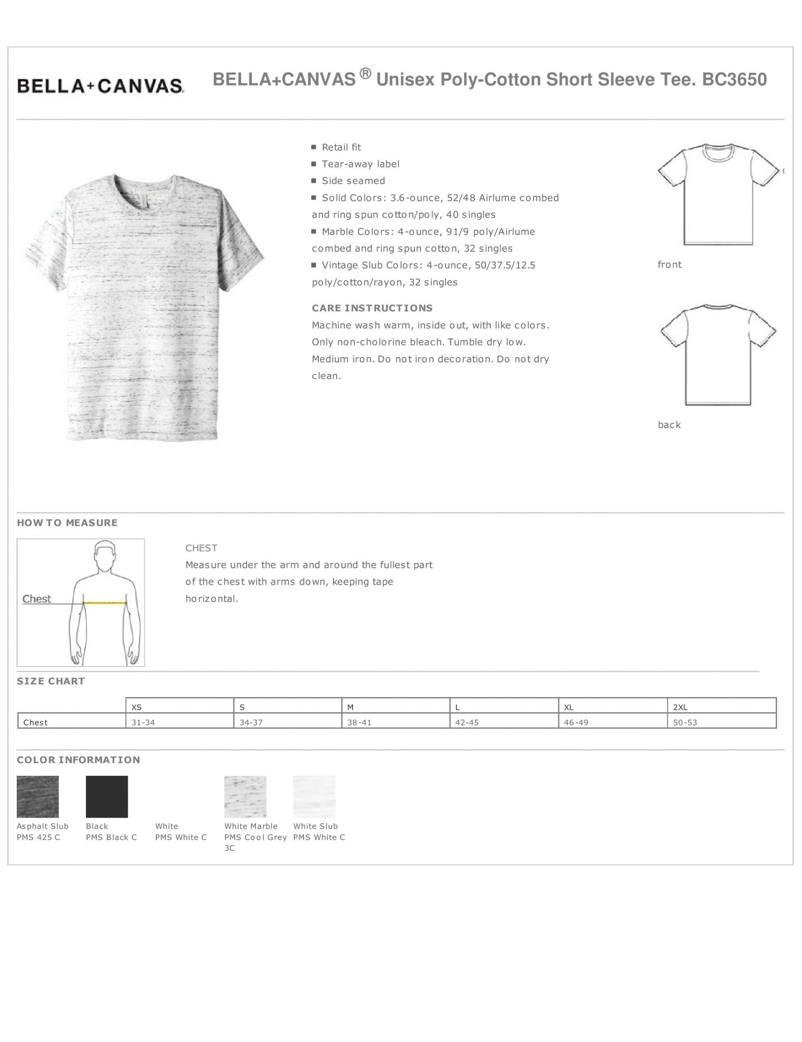 BELLA+CANVAS Unisex Poly-Cotton Short Sleeve Tee - Image 4