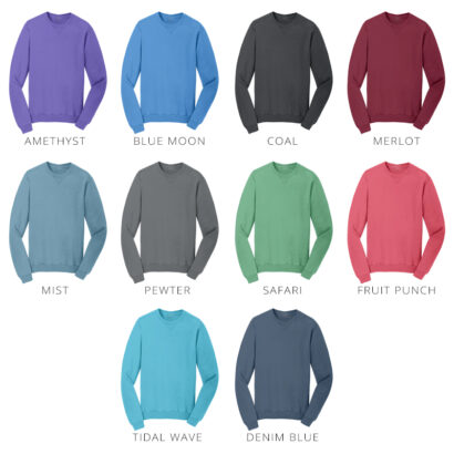 Port & Company Pigment-Dyed Crewneck Sweatshirt