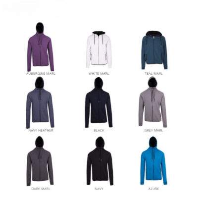 Cotton Jersey 320gsm Men's Zippered Hoodie