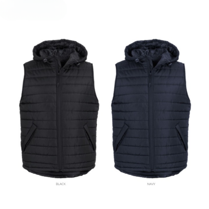 In-Hood Zip Puffer Vest