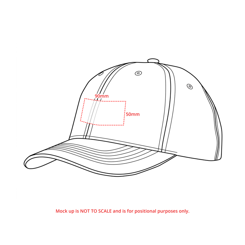 Premium Twill 6 Panel Cap with Contrast Peak Under - Image 3