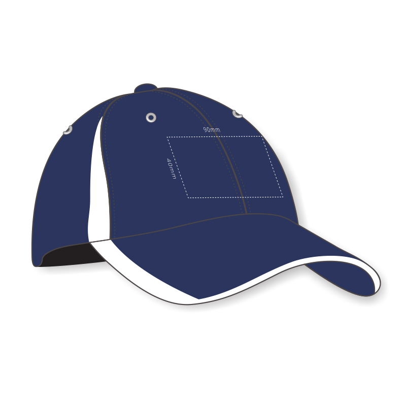 Brushed Heavy Cotton 6 Panel Cap with Inserts on the Peak & Crown - Image 2