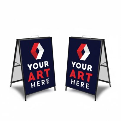 DualView 600 x 900mm Metal A-Frame Sign