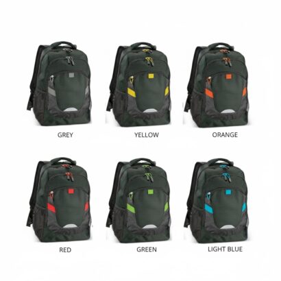 Large-zippered Poly Backpack