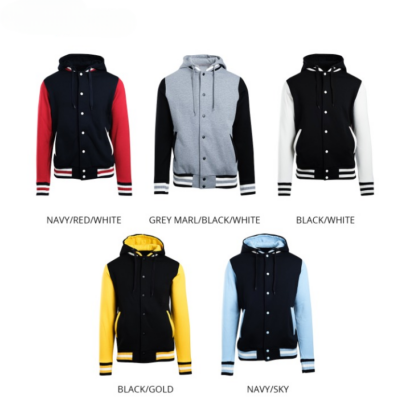 Cotton - Poly Varsity Jacket and Hood
