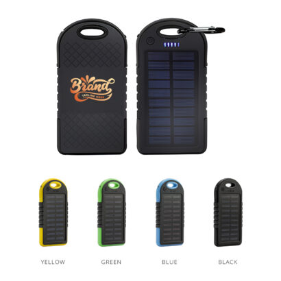 Compact 4000mAh Solar-Powered Portable Charger