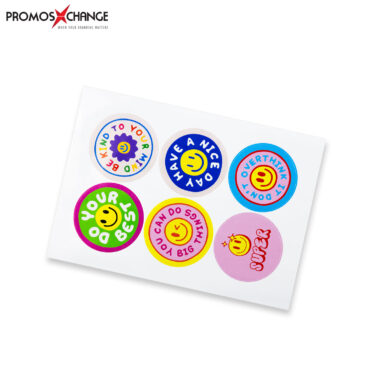 80mm Circle Gloss Stickers