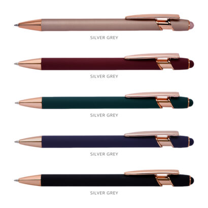 Rose Gold Trim Stylus Metal Pens