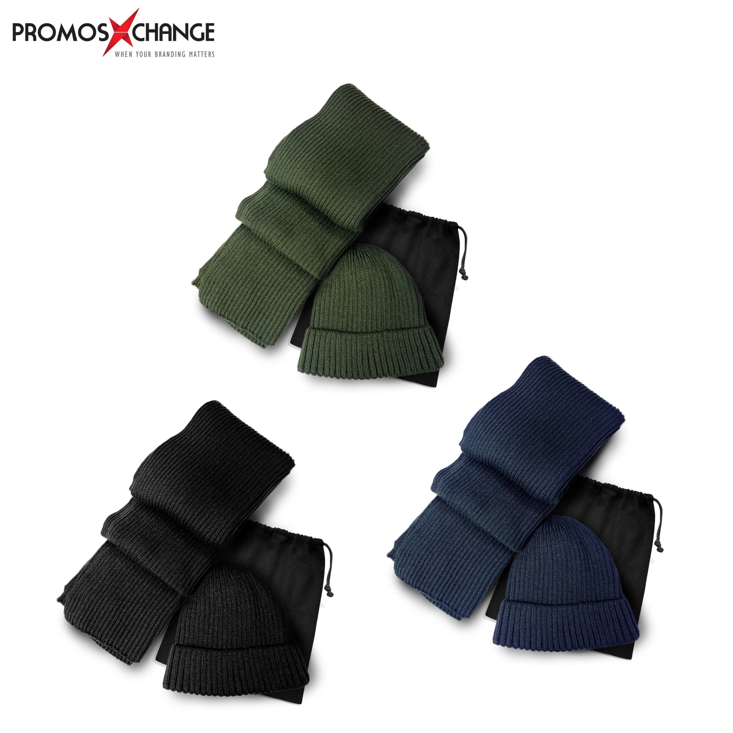 Classic Knit Beanie and Scarf Gift Set