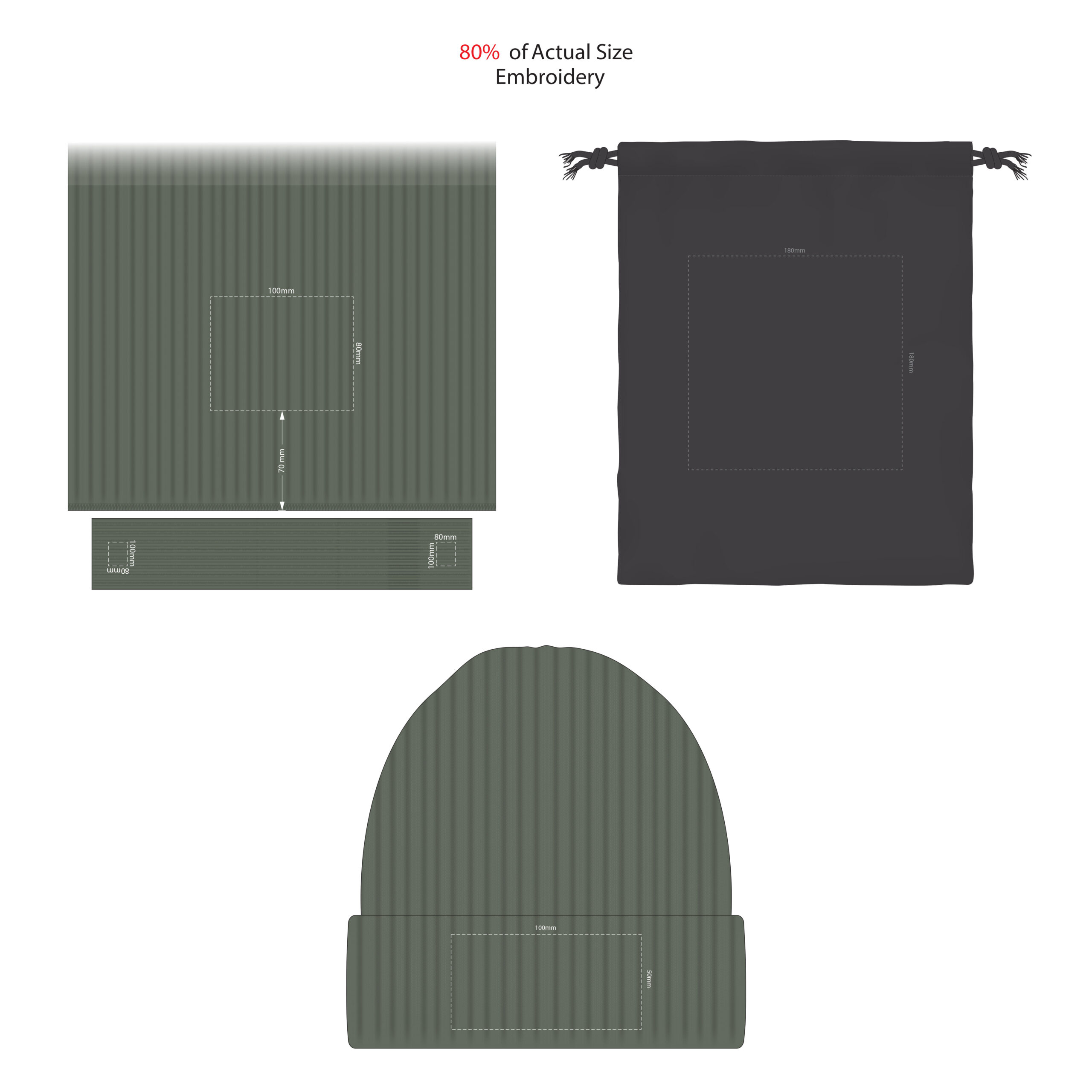 Classic Knit Beanie and Scarf Gift Set - Image 2