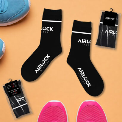 Airlock Digital Black-White Socks
