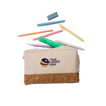 EcoEssence Cork & Calico Pouch