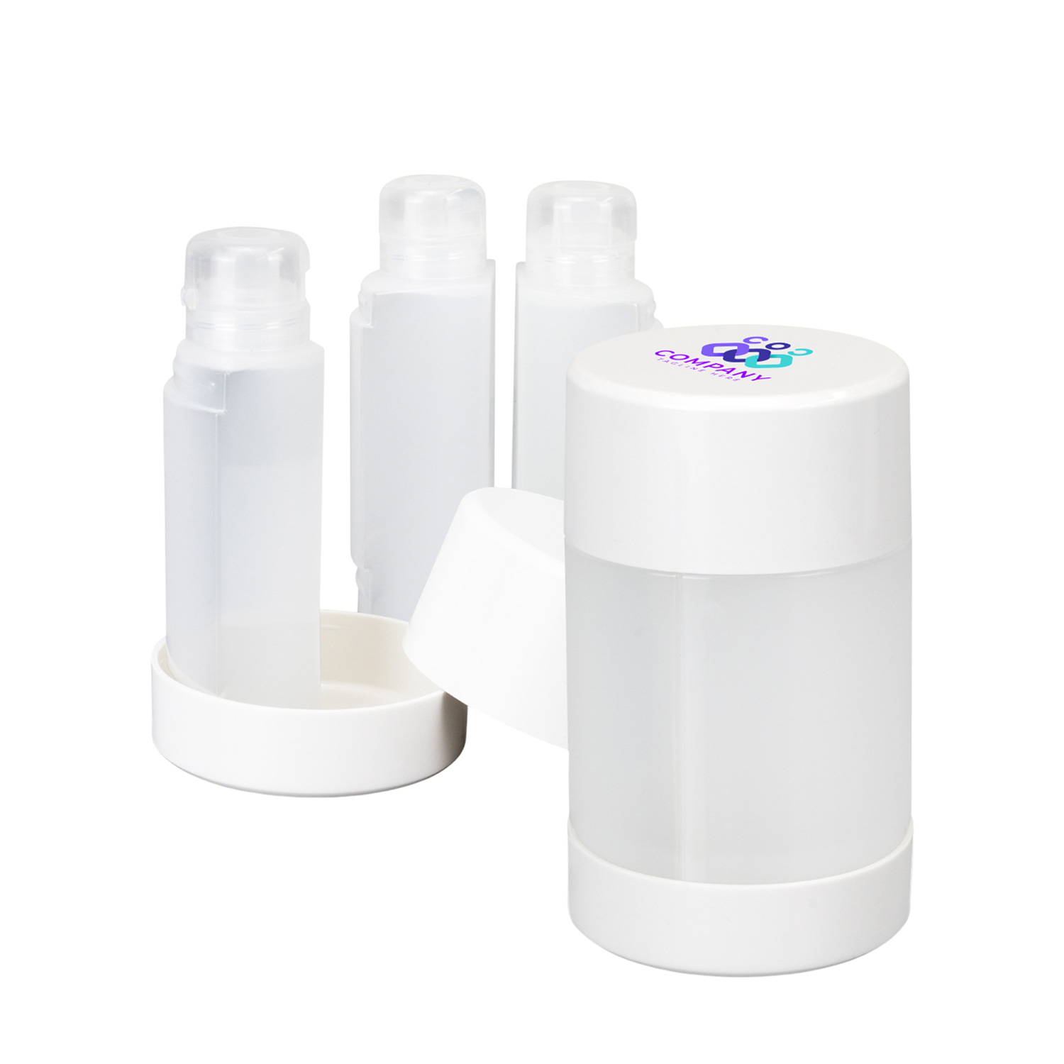 Compact 3-Piece Travel Bottle Set