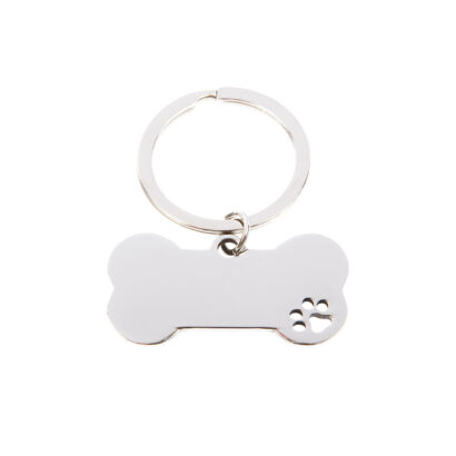 Dog Bone Keyring Tag