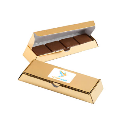 Premium Milk Chocolate in Gold Gift Box - Single Layer